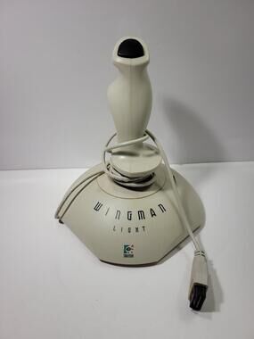 Logitech Wingman Light Joystick Beige Wired For Sony PlayStation PS1 PS2 Console